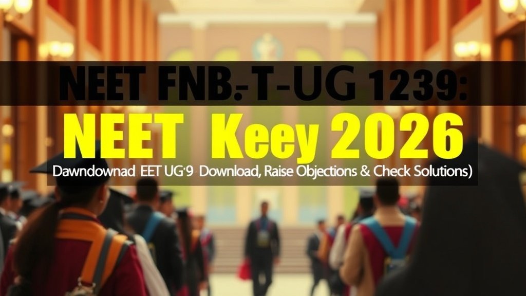 NEET UG 2026 Answer Key: Download Solutions, Lodge Objections & Calculate Expected Score