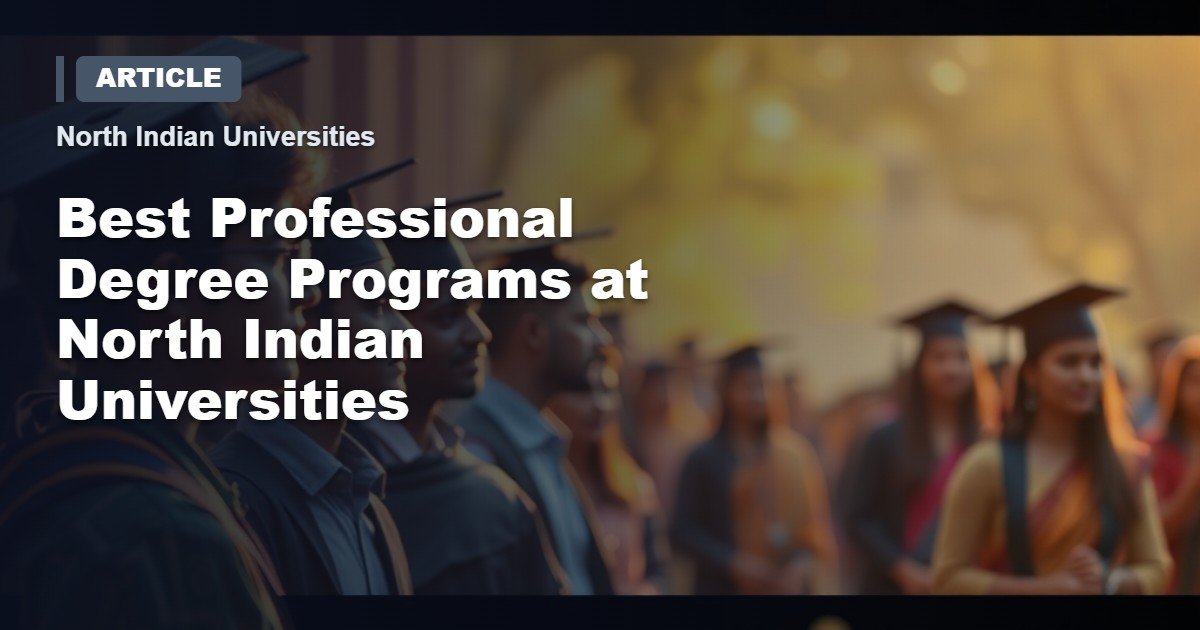 Top-Tier Professional Degree Programs Across Northern India: Delhi, Uttar Pradesh, Punjab & Haryana